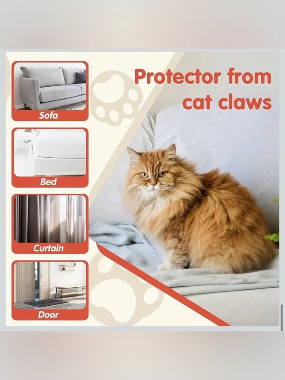 NWT CAT SCRATCH FURNITURE PROTECTOR